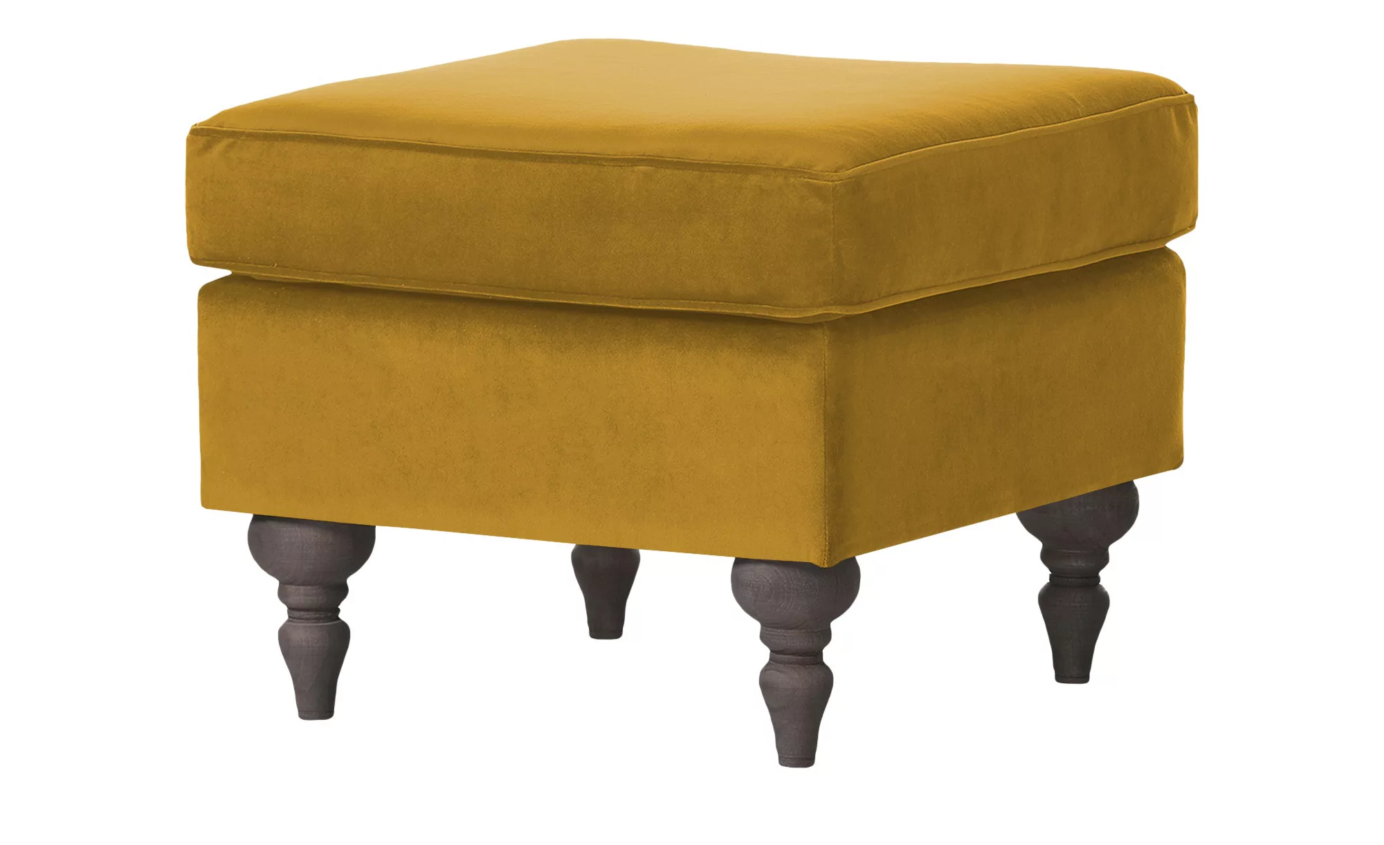 Hocker - gelb - 55 cm - 44 cm - 55 cm - Polstermöbel > Hocker - Möbel Kraft günstig online kaufen