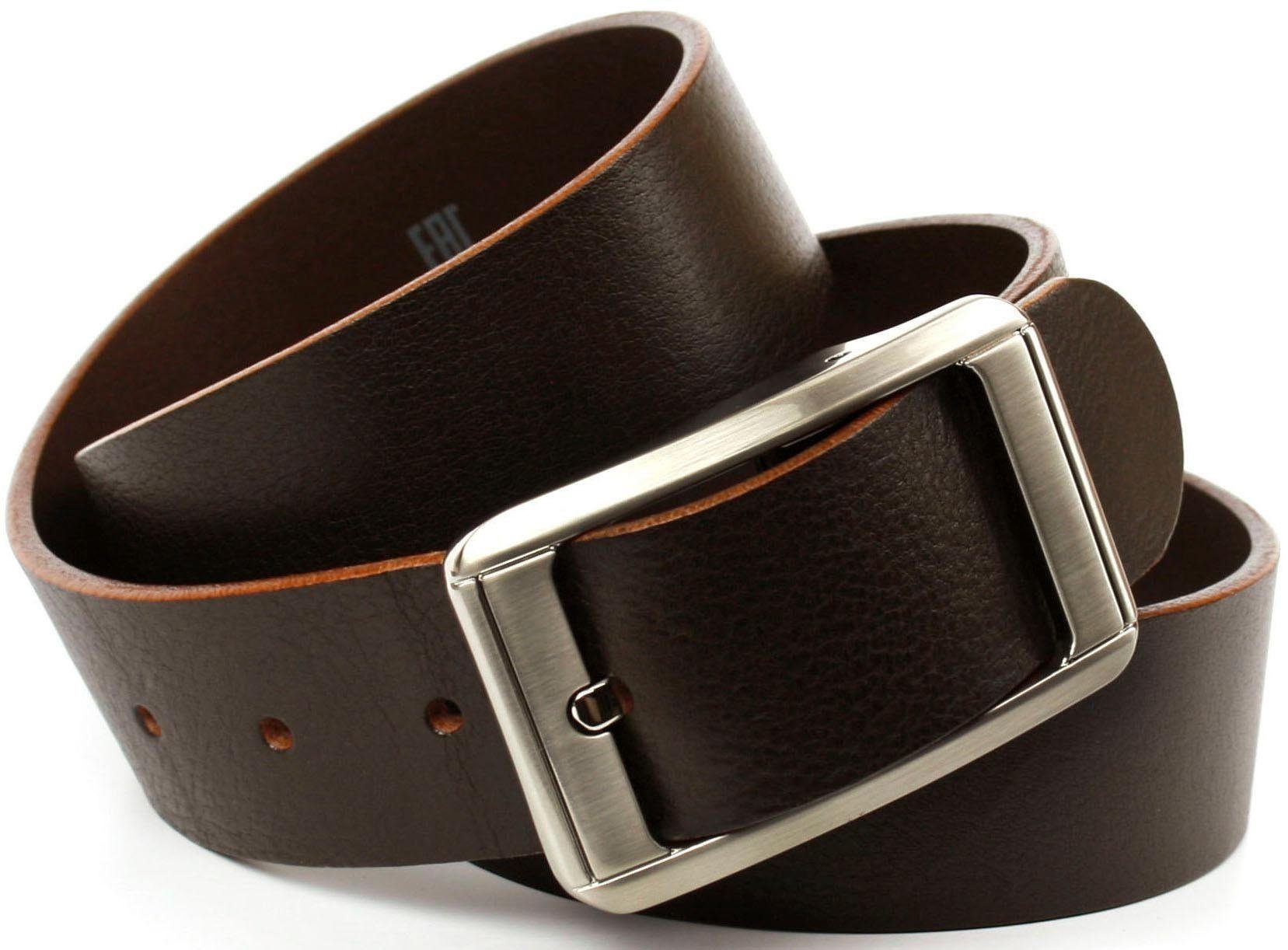 Anthoni Crown Ledergürtel Jeansgürtel mit silberfarbener günstig online kaufen