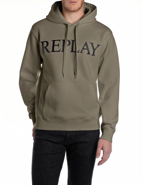 Replay Kapuzensweatshirt mit großem Markenprint vorn günstig online kaufen