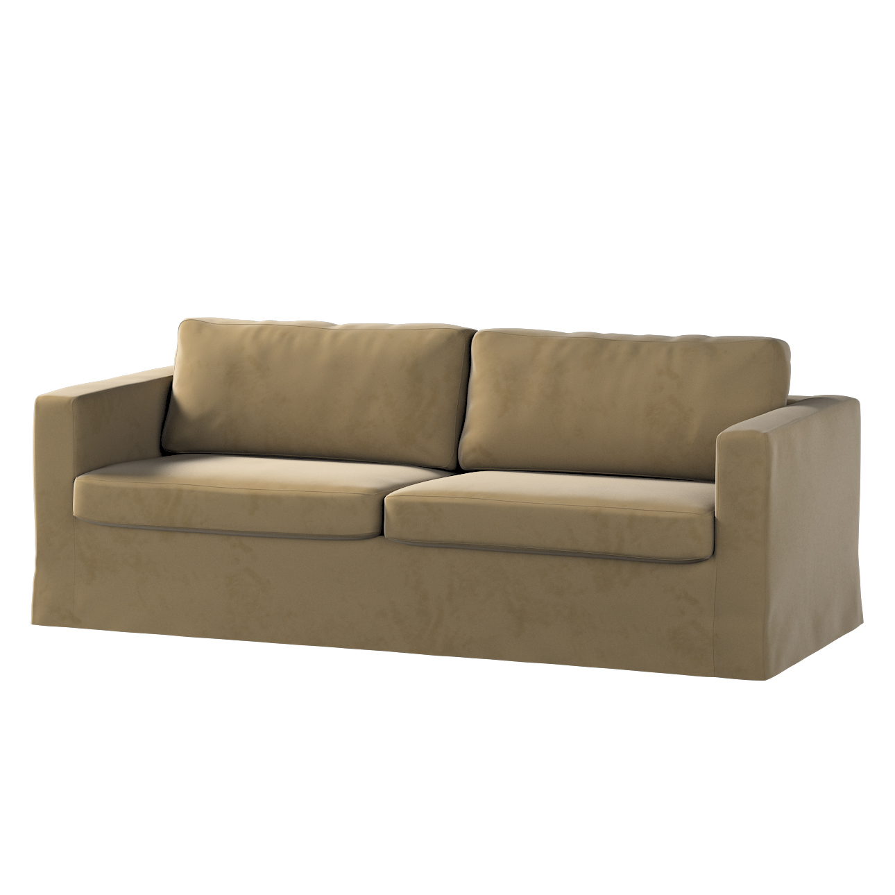 Bezug für Karlstad 3-Sitzer Sofa nicht ausklappbar, lang, hellbraun, Bezug günstig online kaufen