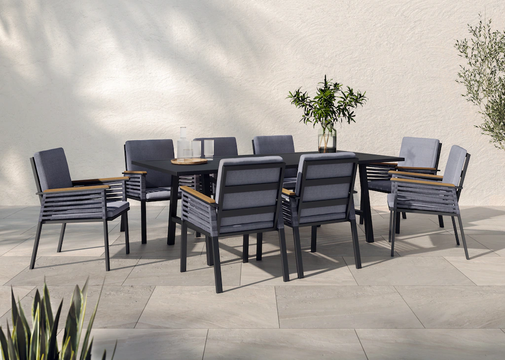 KONIFERA Garten-Essgruppe "Diningset "Edessa"", (Set, 25 tlg., 8 Sessel, Ti günstig online kaufen