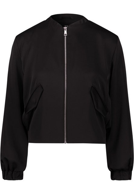 Zero Jackenblazer zero Blouson Satinoptik mit Reißverschluss Plain/ohne Det günstig online kaufen