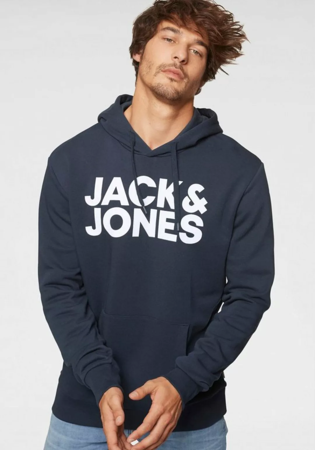 Jack & Jones Kapuzensweatshirt CORP Logo Hoodie mit Logoprint günstig online kaufen