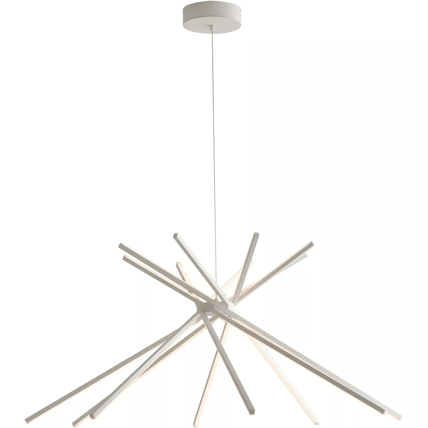 Luce Design Pendelleuchte Shanghai 8-flammig Weiß Ø 113 cm günstig online kaufen
