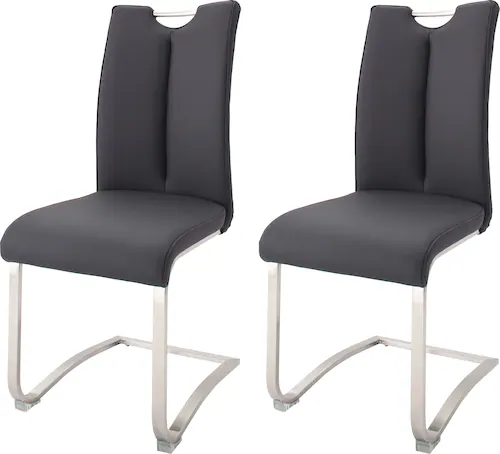 MCA furniture Freischwinger »Artos«, (Set), 2 St., Leder, Stuhl mit Echtled günstig online kaufen