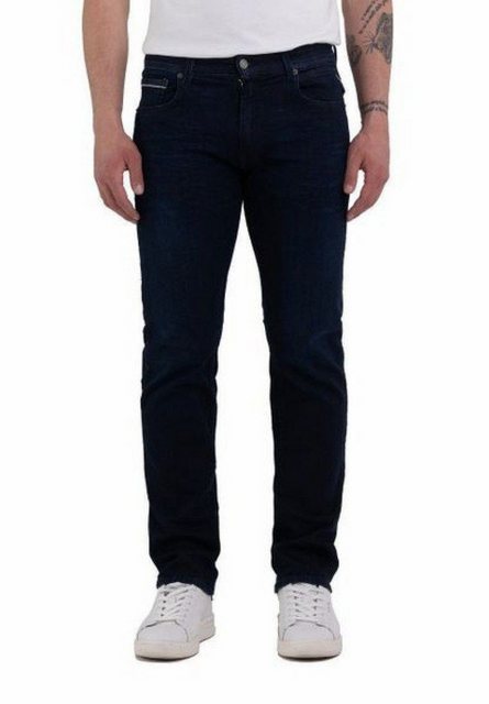 Replay Herren Jeans GROVER Straight Fit - Slim Leg - Blau - Dark Blue Denim günstig online kaufen