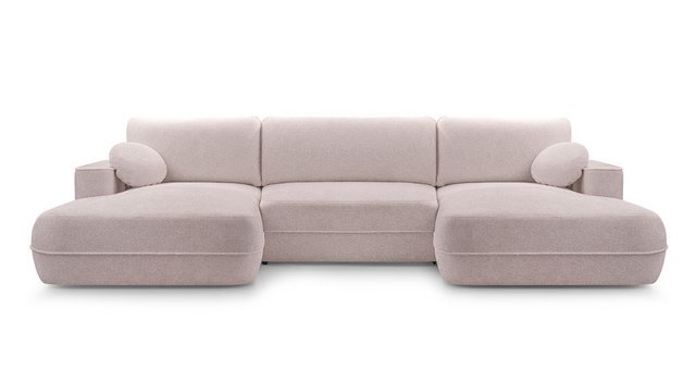 Beautysofa Ecksofa mit Schlaffunktion FIERO U, mit Schlaffunktion, Delphin- günstig online kaufen