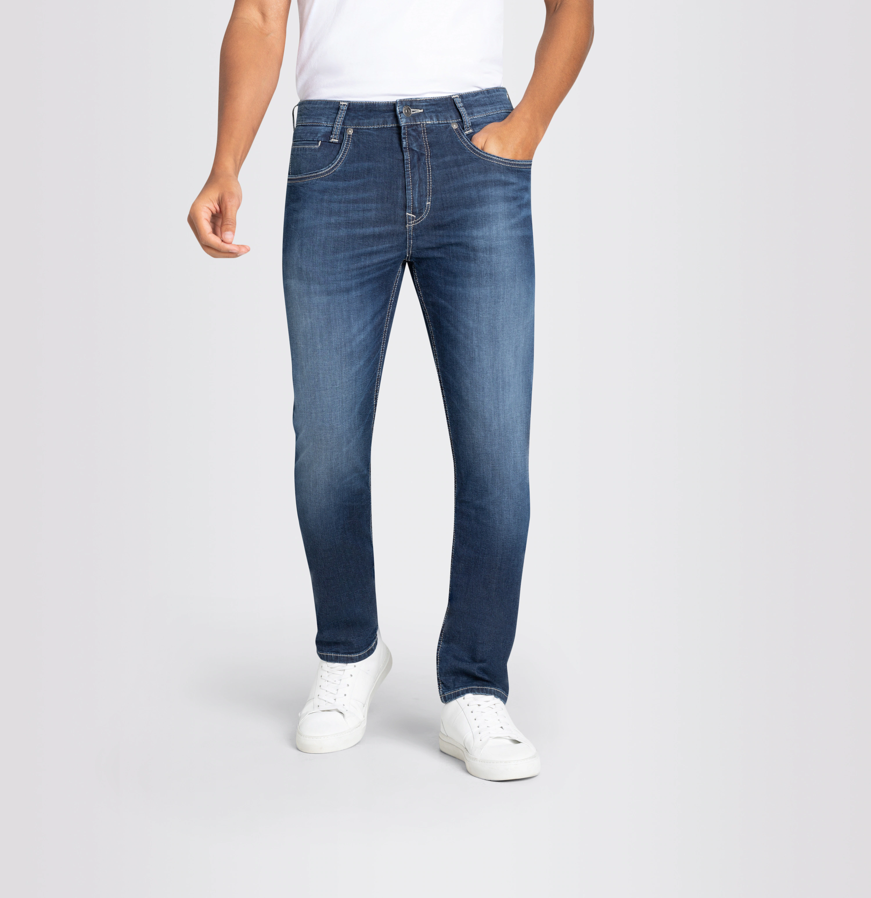 MAC Slim-fit-Jeans "Arne-Pipe light", schmaler figurbetonender Schnitt günstig online kaufen