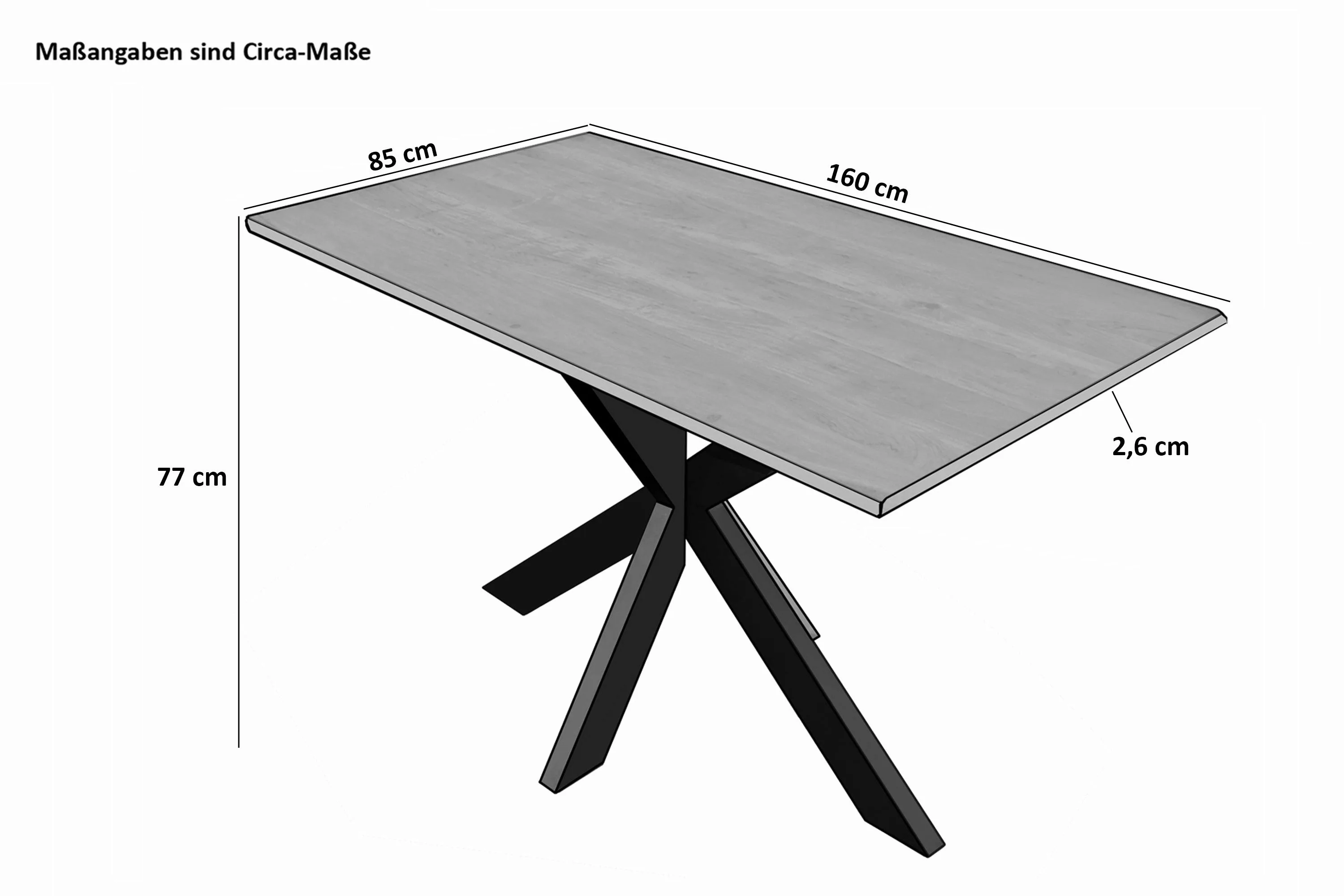 SAM® Baumkantentisch Stil, massives Akazienholz, Baumkante, günstig online kaufen
