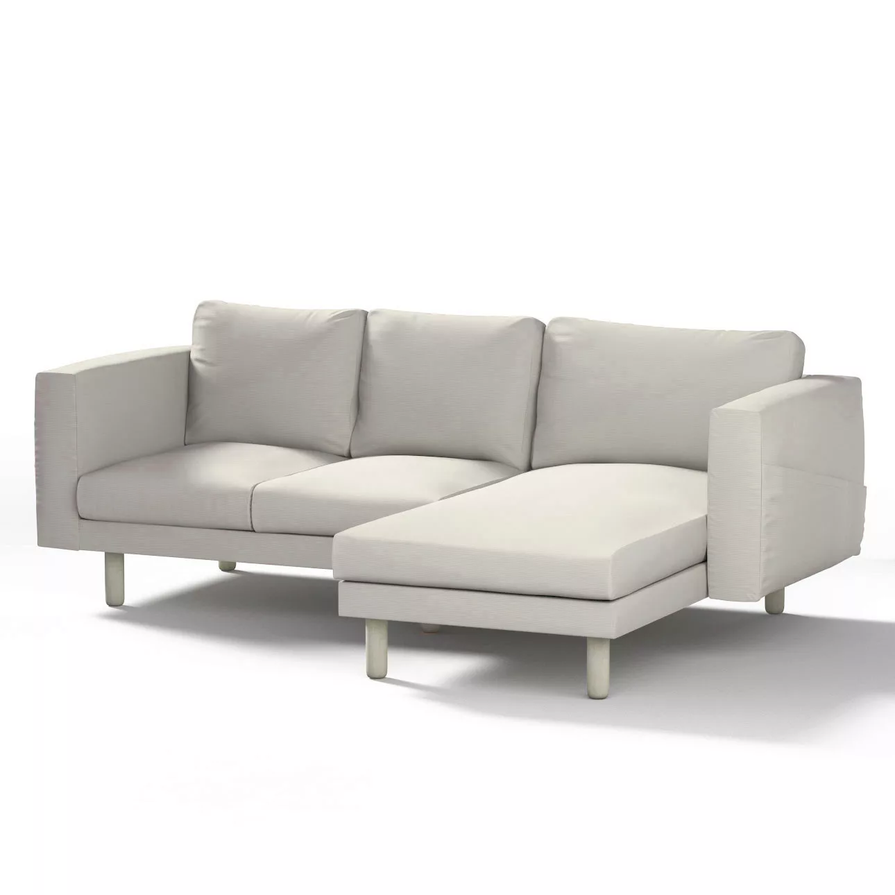 Bezug für Norsborg 3-Sitzer Sofa mit Recamiere, hellgrau , Norsborg Bezug f günstig online kaufen