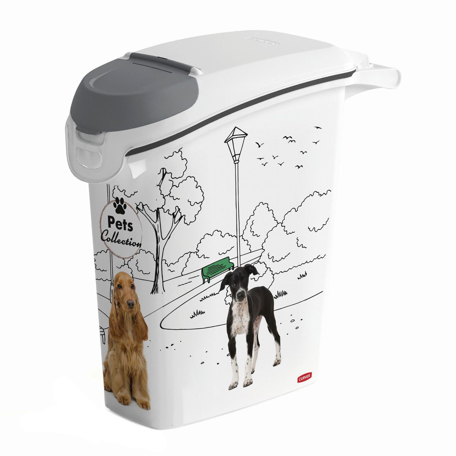 Curver Futterbehälter 254867, Kunststoff, PetLife Futtervorratsbehälter günstig online kaufen