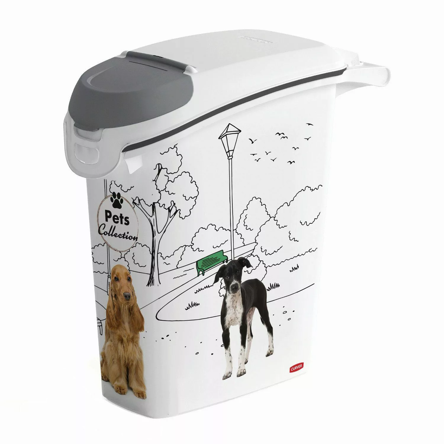 Curver Futterbehälter 254867, Kunststoff, PetLife Futtervorratsbehälter günstig online kaufen