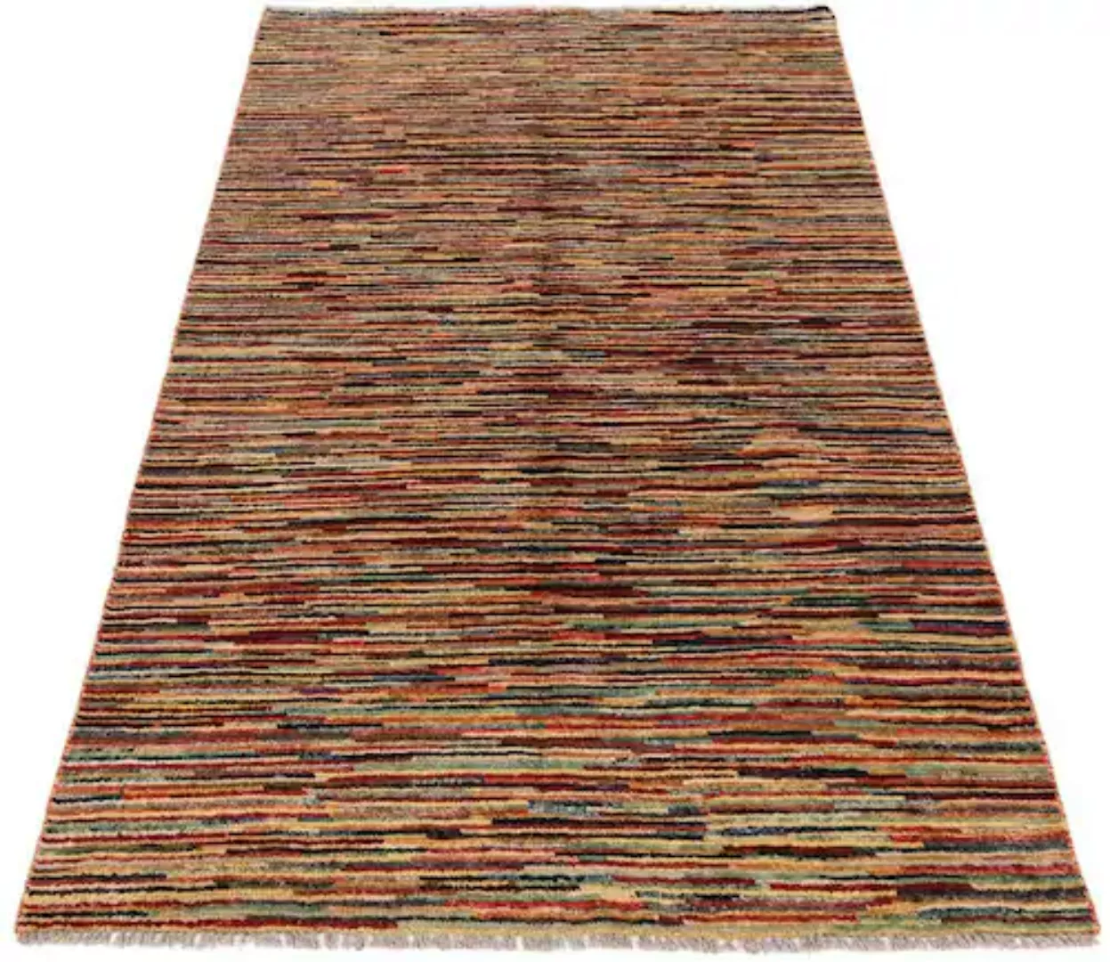 morgenland Wollteppich »Streifen Multicolore 185 x 113 cm«, rechteckig günstig online kaufen