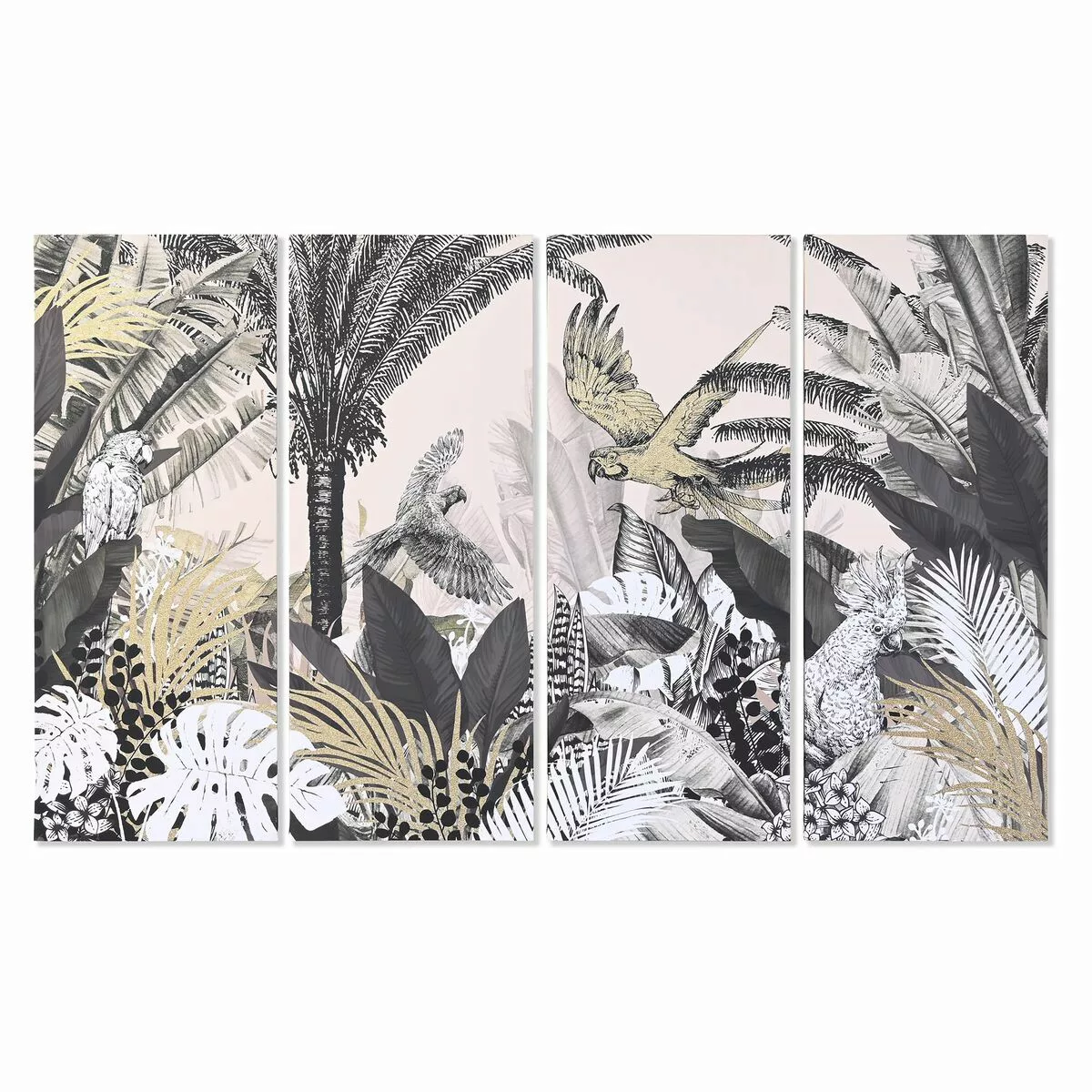 Satz Mit 4 Bildern Dkd Home Decor Tropical (160 X 3,8 X 100 Cm) günstig online kaufen