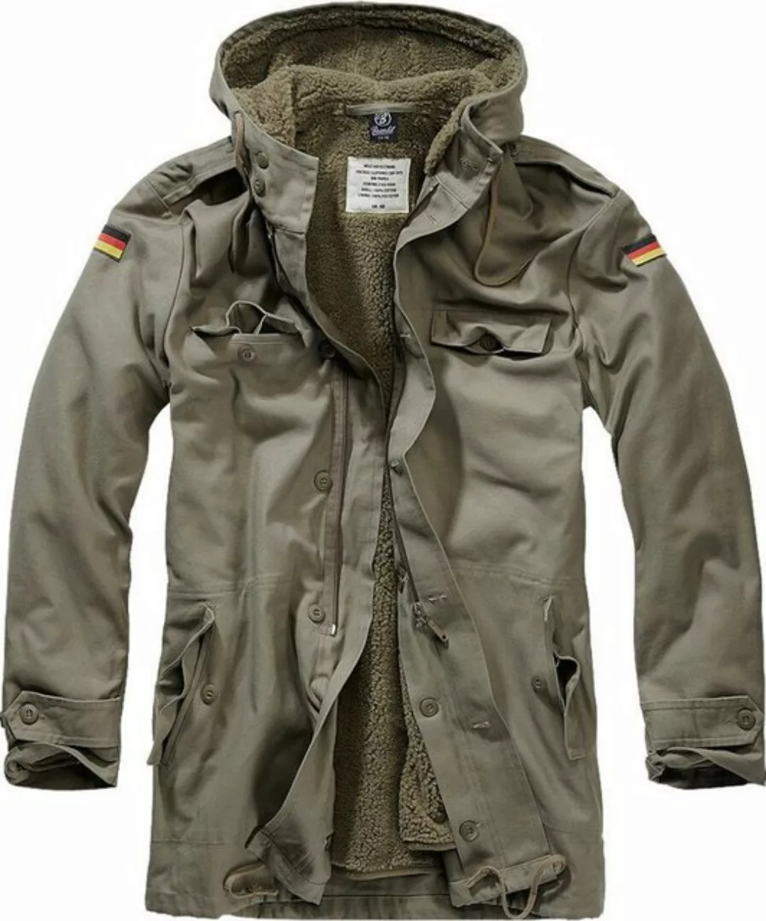 Brandit Allwetterjacke BW Parka Flag Jacke günstig online kaufen