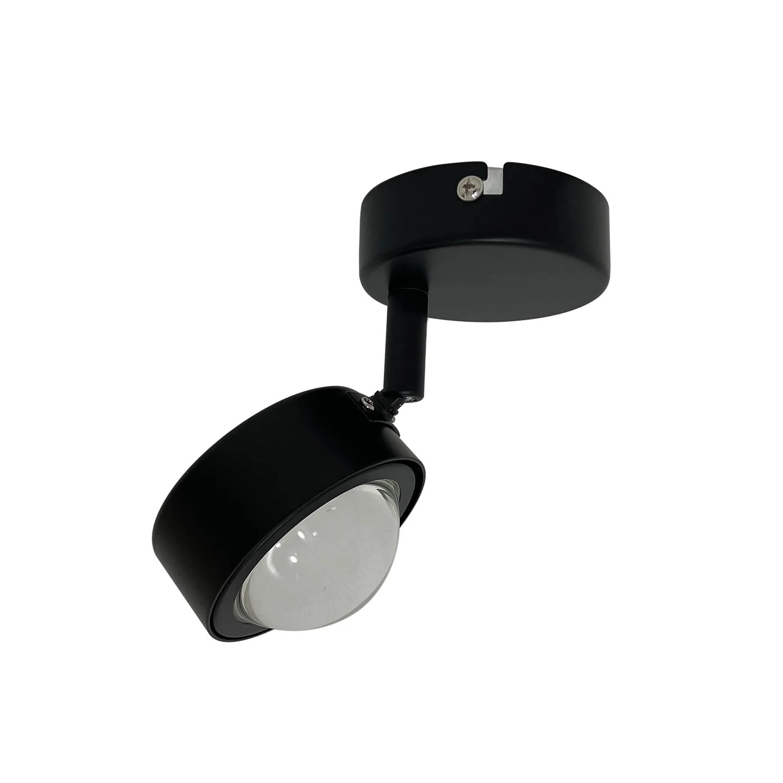 Lindby Strahler Jyla, schwarz, Linse, 3.000 K, Ø 8 cm, GX53 günstig online kaufen