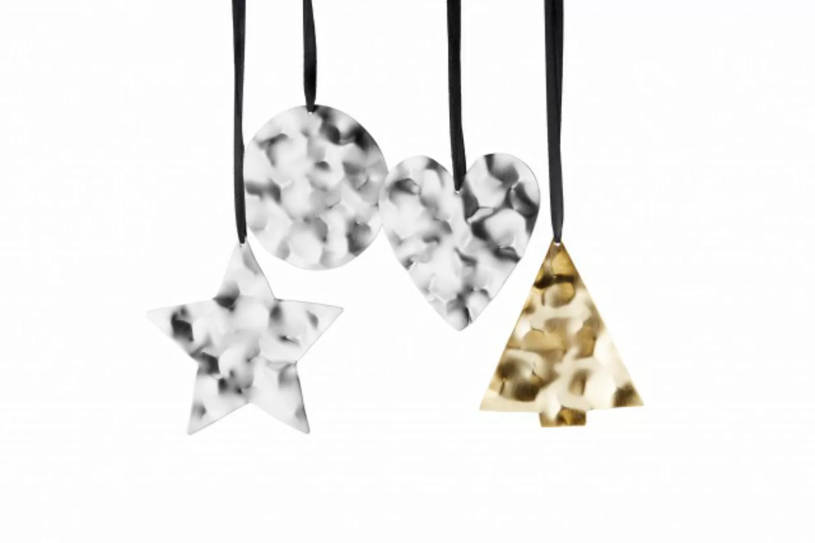 Aqua Weihnachtsanhänger Baum gold, L: 10 cm, B: 8 cm günstig online kaufen