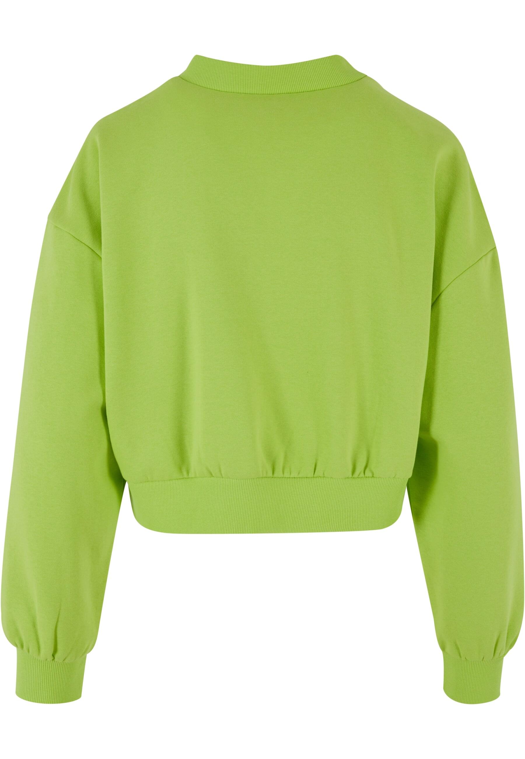 URBAN CLASSICS Rundhalsshirt "Urban Classics Damen Ladies Cropped V-Neck", günstig online kaufen