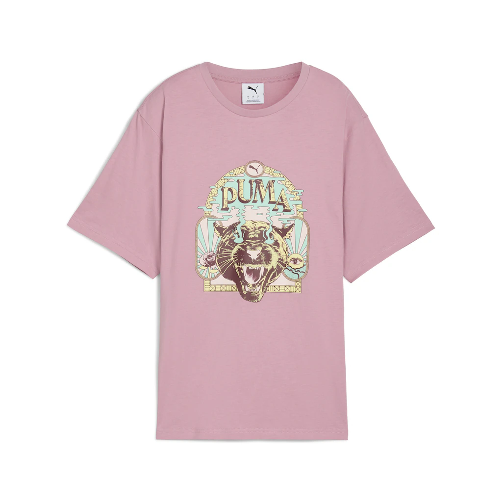 PUMA T-Shirt "Graphic PUMA Fest Relaxed T-Shirt Damen" günstig online kaufen