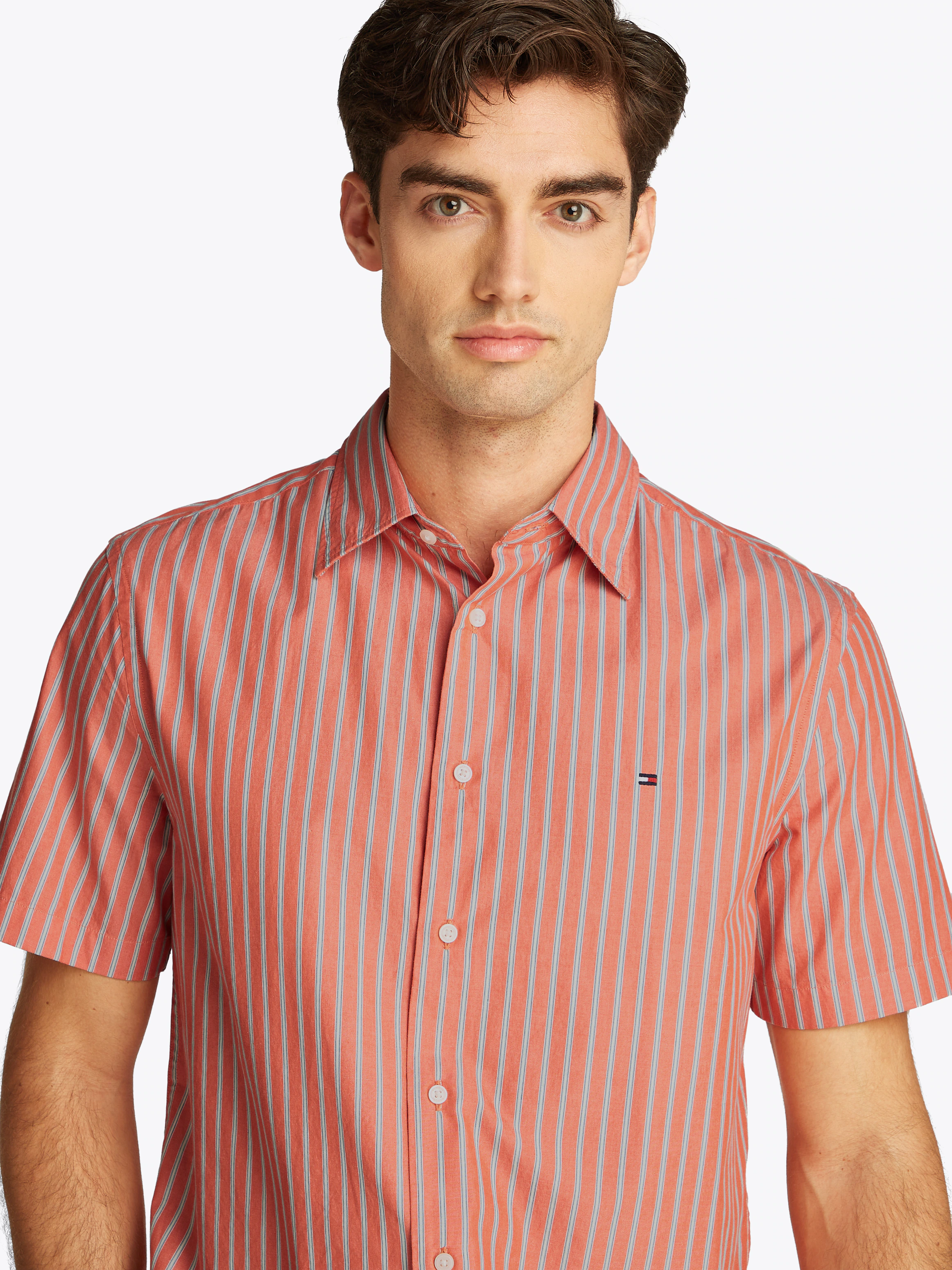 Tommy Hilfiger Kurzarmhemd "FLEX POPLIN RETRO STP SS SHIRT" günstig online kaufen
