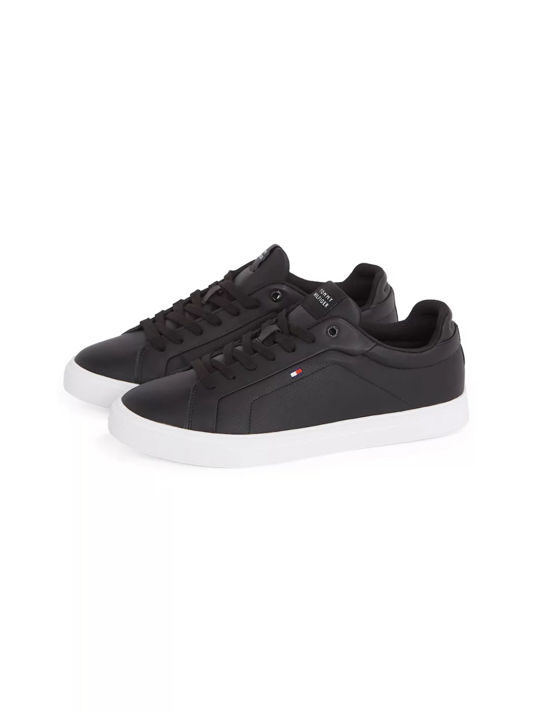 Tommy Hilfiger Sneaker "ICON COURT PINPERF LTH", Freizeitschuh, Halbschuh, günstig online kaufen