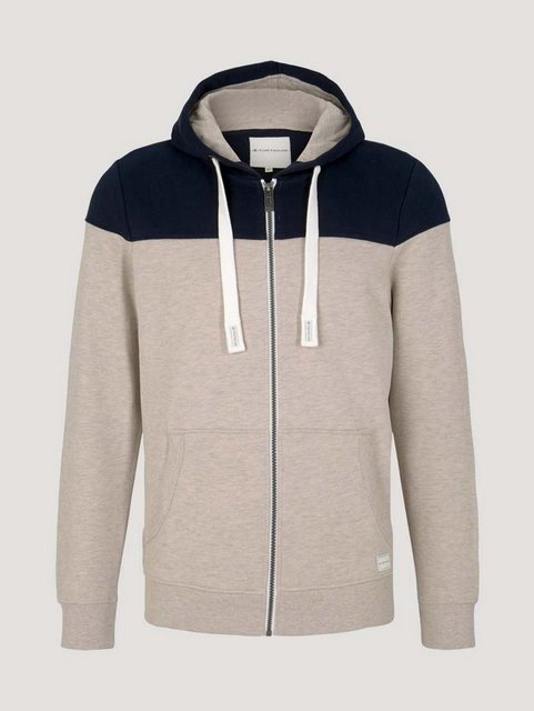 TOM TAILOR Kapuzensweatshirt colorblock zipper jacket (1-tlg) günstig online kaufen