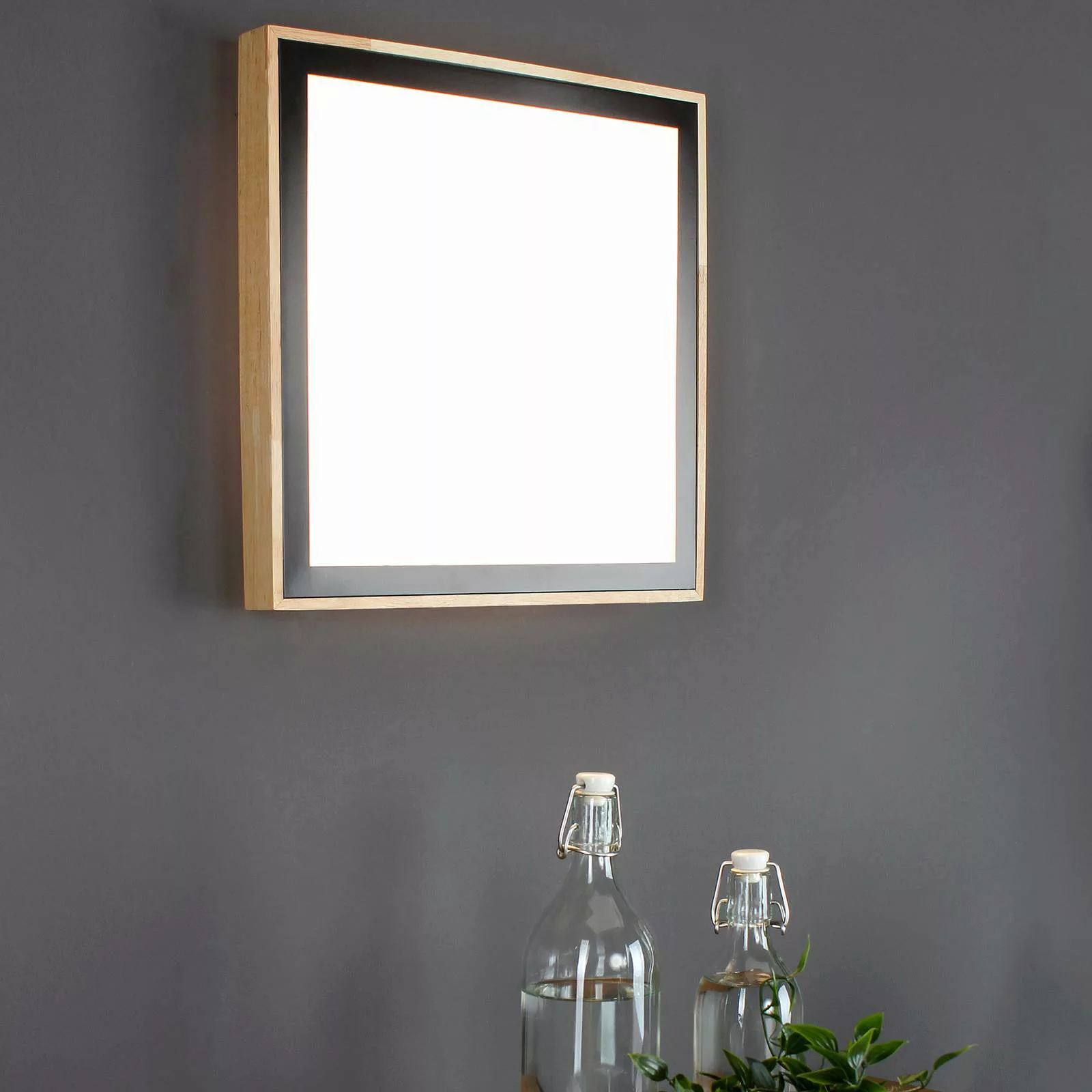 LED-Deckenleuchte Solstar eckig 39 x 39 cm günstig online kaufen