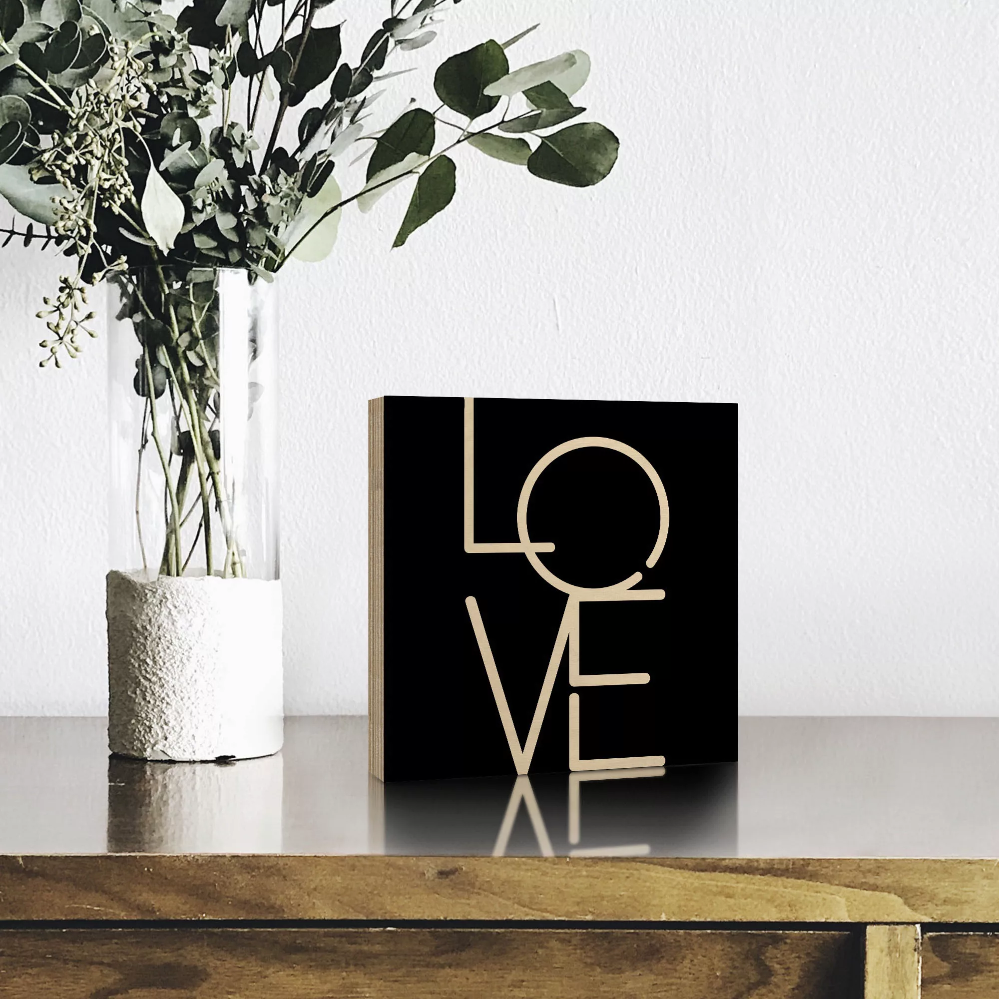 Artland Holzbild "Love - Liebe", Sprüche & Texte, (1 St.) günstig online kaufen