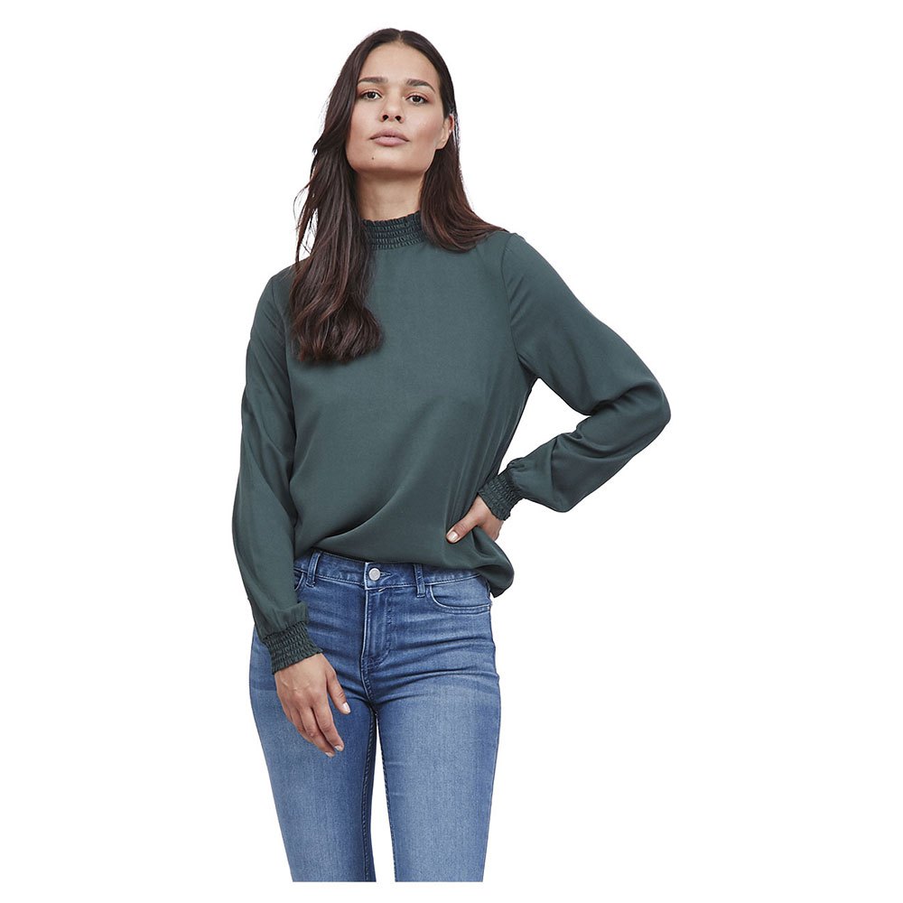 Vila Dania Stehkragen Pullover 34 Darkest Spruce günstig online kaufen