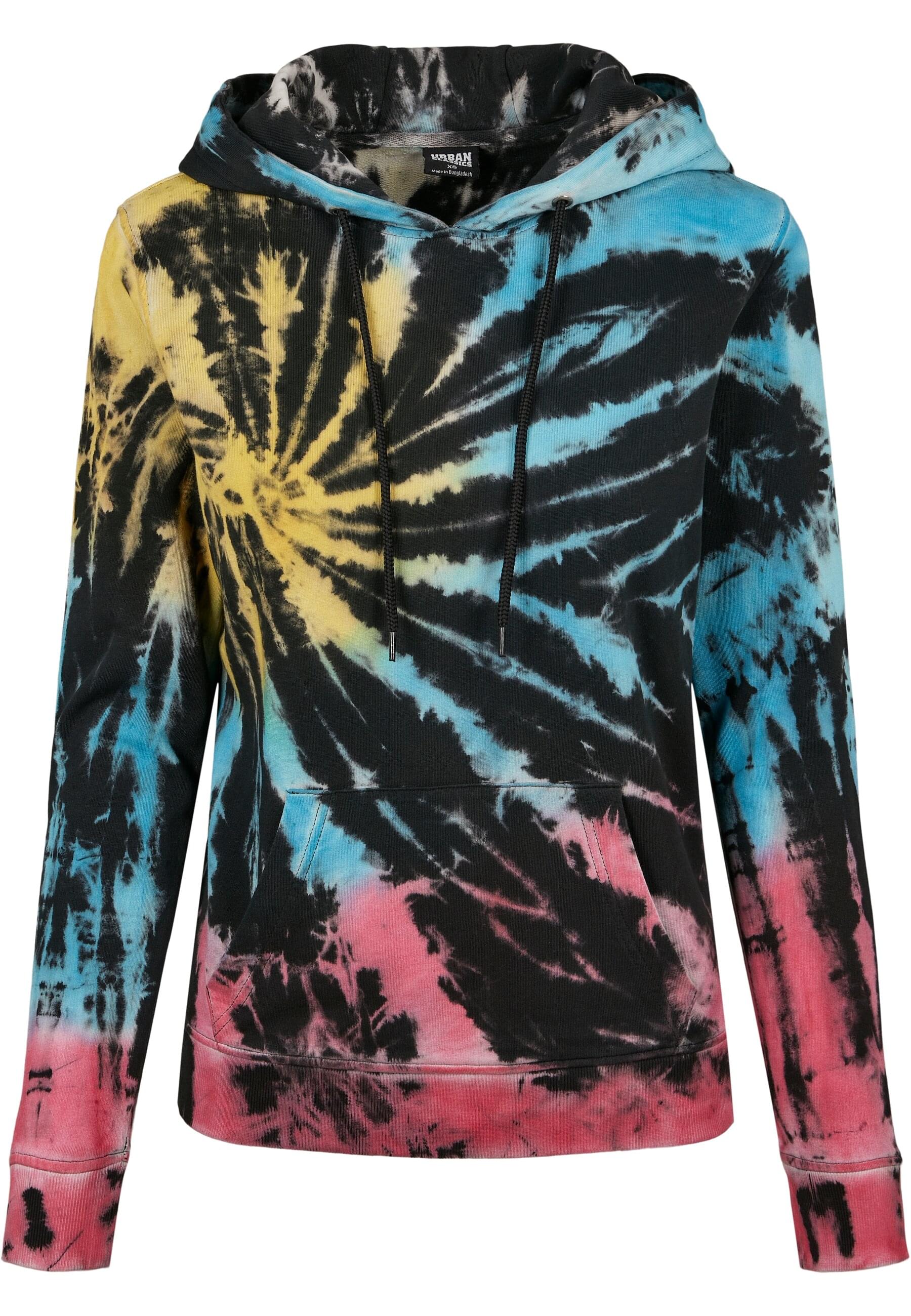 URBAN CLASSICS Kapuzenpullover "Urban Classics Damen Ladies Tie Dye Hoody" günstig online kaufen