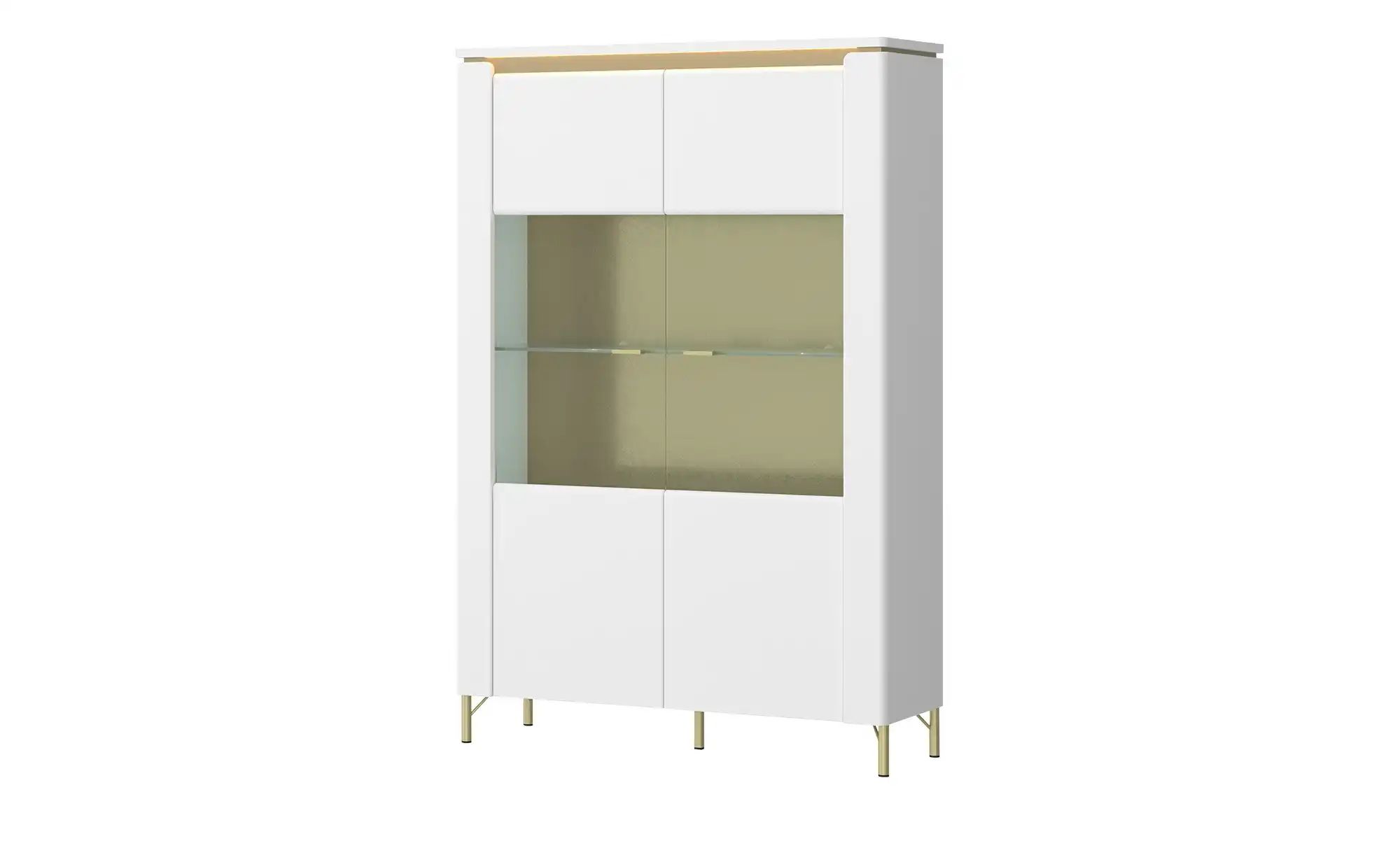 Vitrine mit Softclose Losini ¦ weiß ¦ Maße (cm): B: 110 H: 169 T: 40.0 Schr günstig online kaufen