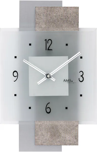 AMS Wanduhr »W9443«, Quarzuhr,Holz,Wohnzimmer,Esszimmer,Küche,Arbeitszimmer günstig online kaufen