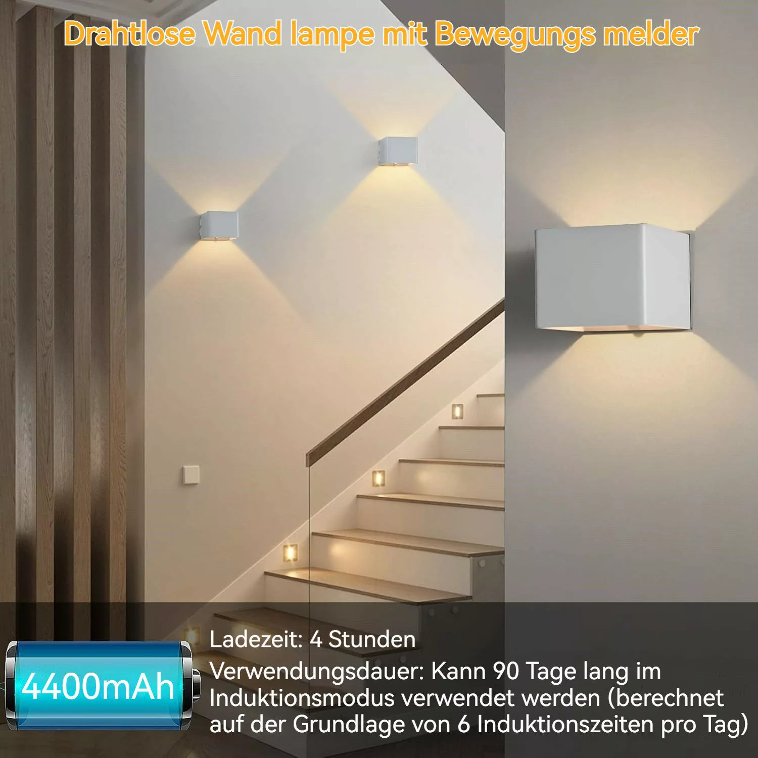 BlingBin LED Wandleuchte Akku Wandleuchte mit günstig online kaufen