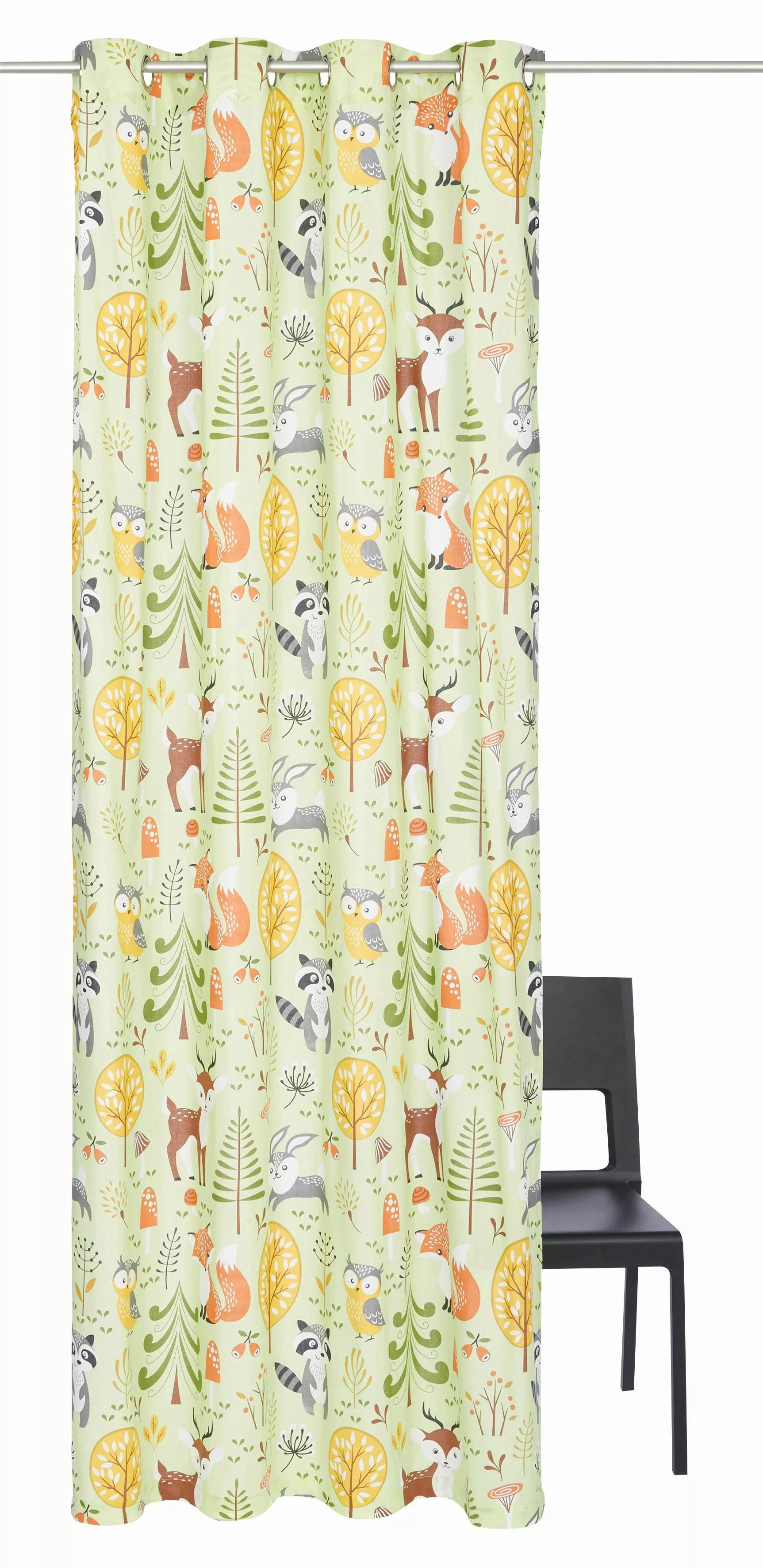 my home Gardine Waldtiere, Ösen (1 günstig online kaufen