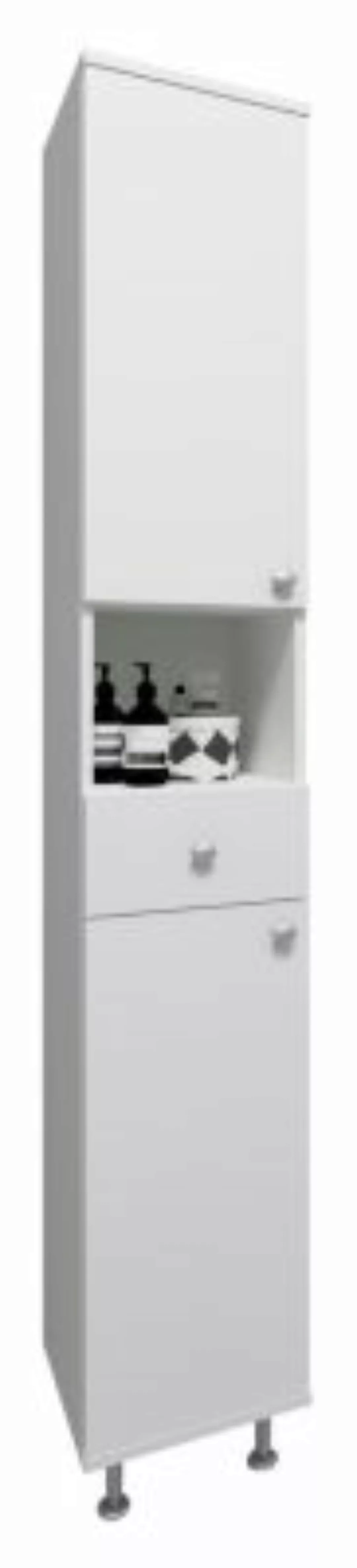 VCM Holz Badmöbel Hochschrank Badregal Badschrank Badezimmer Schublade Rega günstig online kaufen