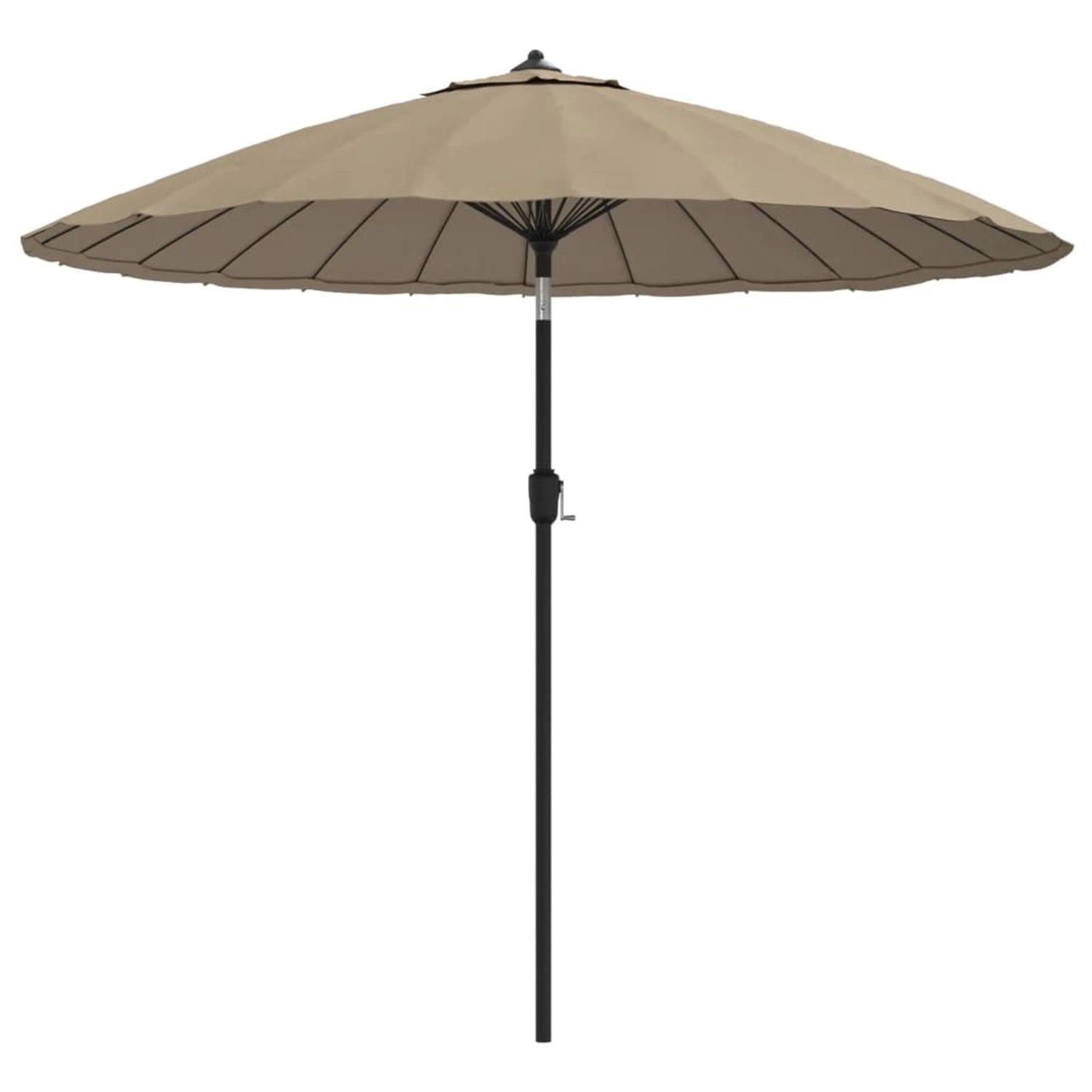 furnicato Sonnenschirm mit Aluminium-Mast 270 cm Taupe günstig online kaufen