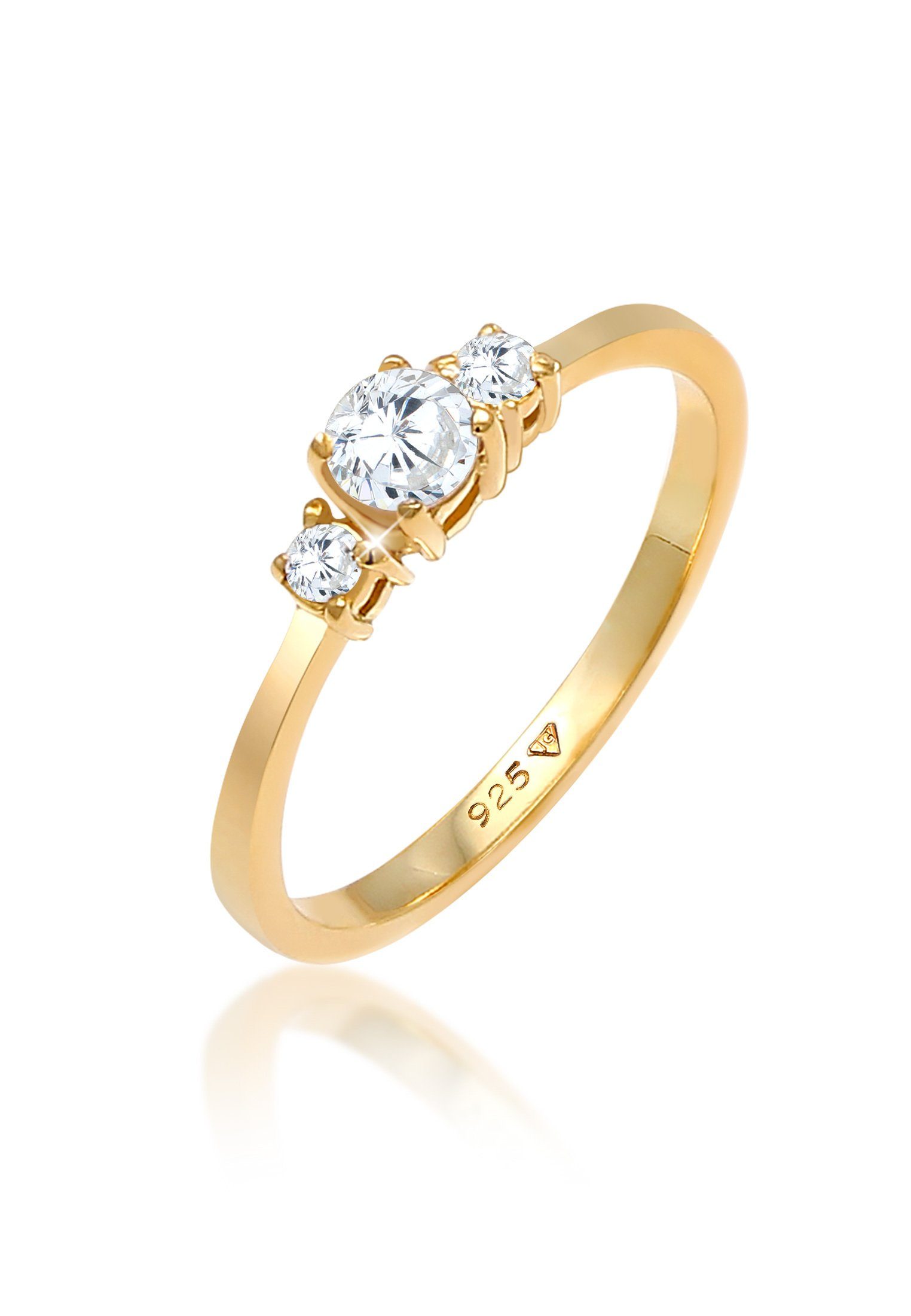 Elli Fingerring Verlobungsring Zirkonia 925 Silber günstig online kaufen