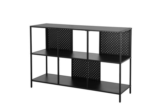 loft24 Bücherregal Holly, Standregal aus Metall mit 2 Fächern, Breite 120 c günstig online kaufen