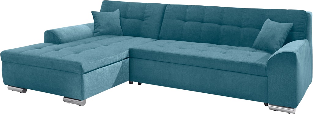 DOMO collection Ecksofa "NMoric incl. Zierkissen B/T/H: 273/216/80 cm L-For günstig online kaufen