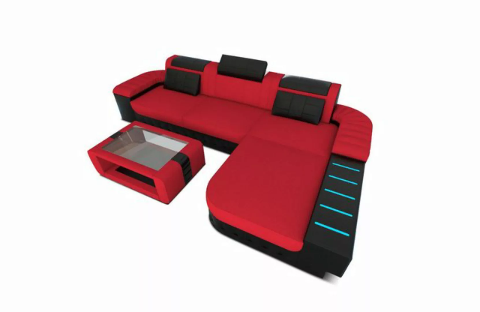 Sofa Dreams Ecksofa Polster Sofa Stoff Bellagio L Form Stoffsofa Couch, mit günstig online kaufen