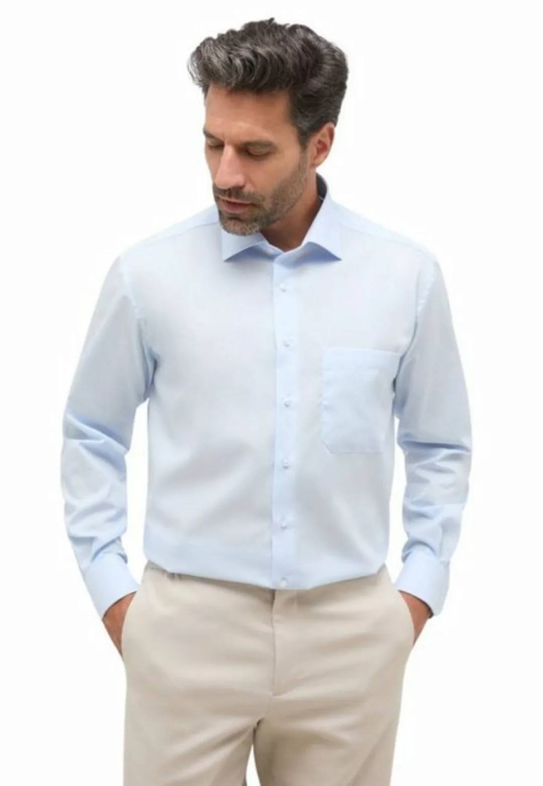 Eterna Businesshemd Slim Fit Hemd Langarm in 100 % Baumwolle slim, Langarm, günstig online kaufen