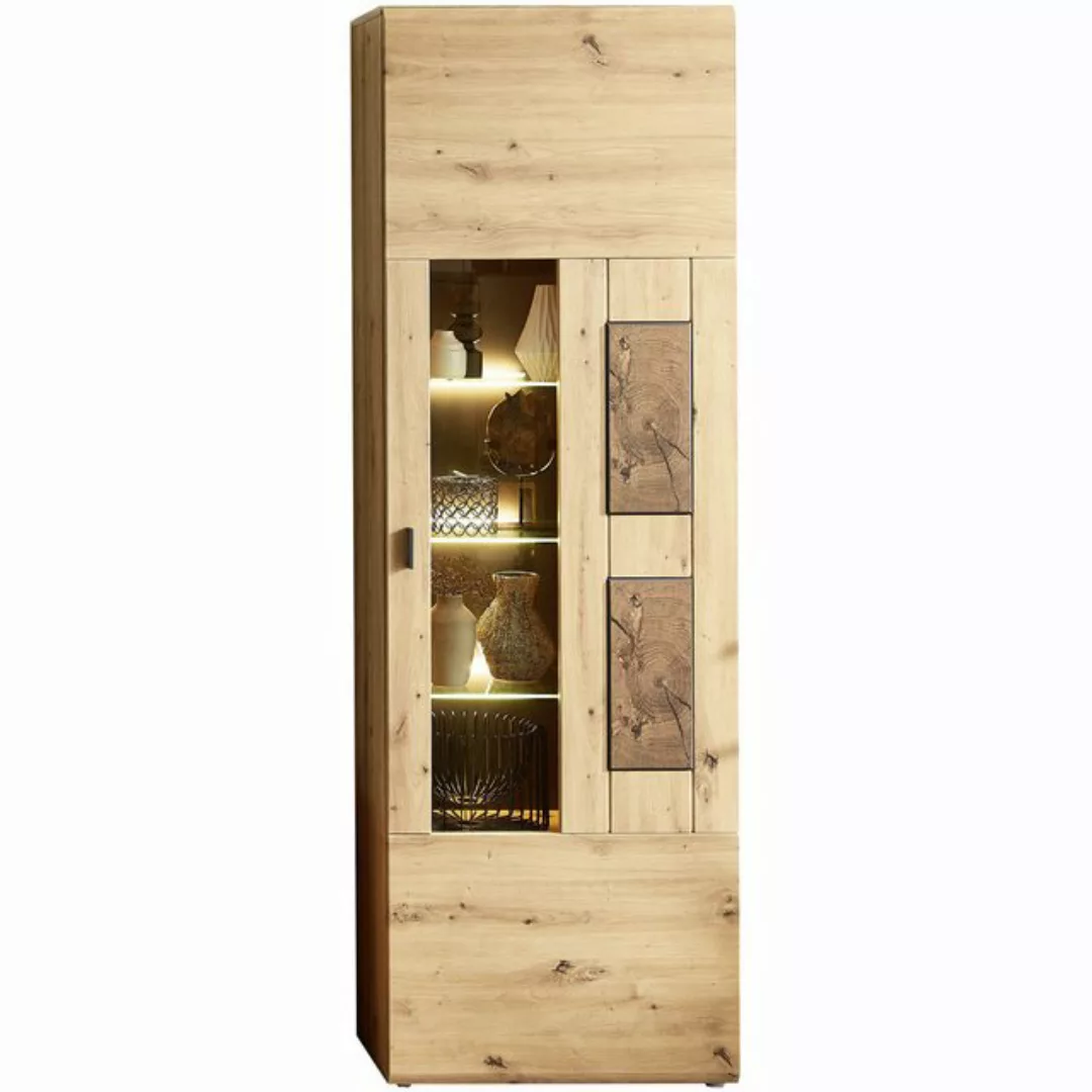 expendio Vitrine Marian 2 Artisan Eiche Nb. 65x201x37 cm günstig online kaufen