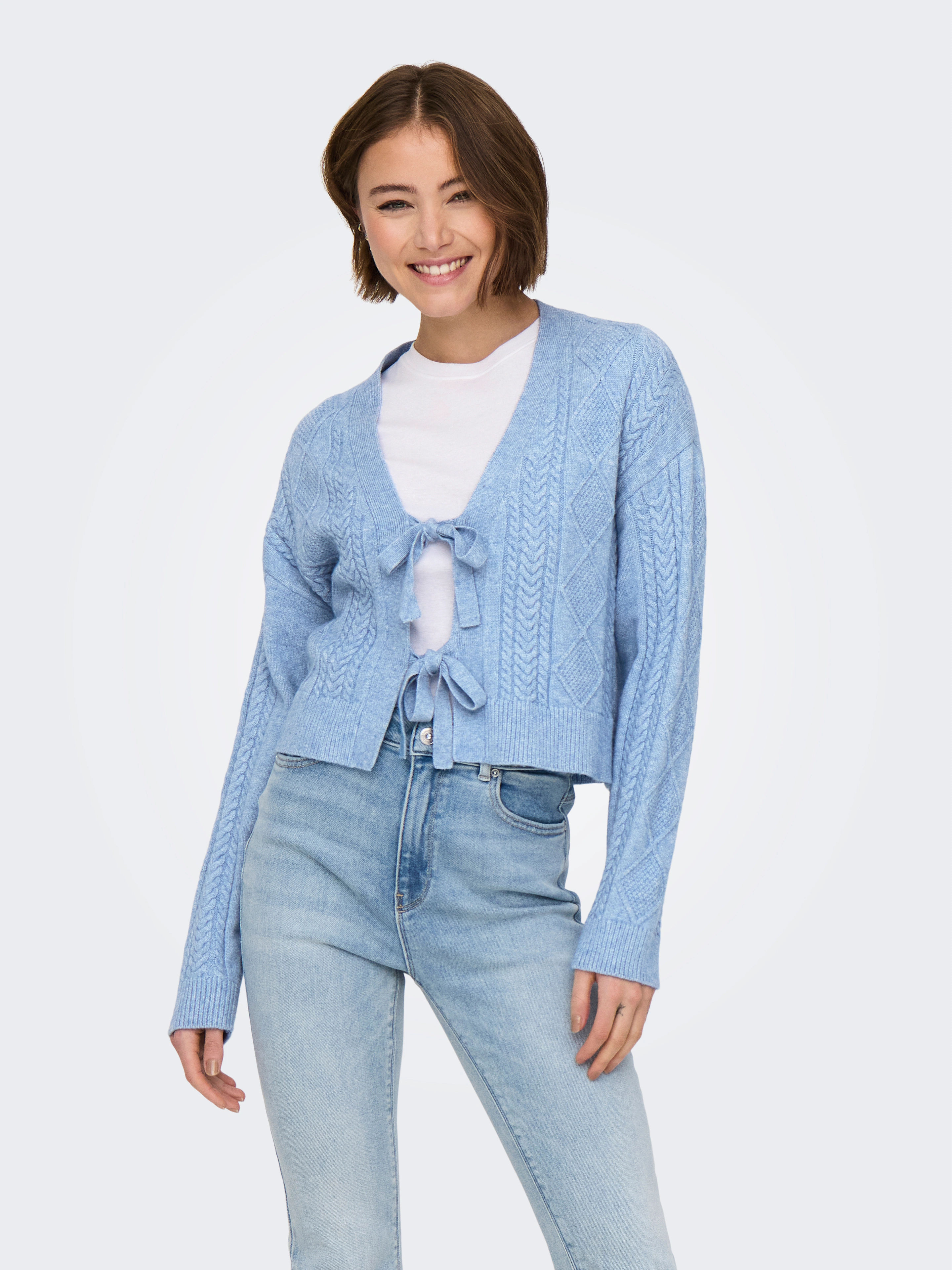 ONLY Strickjacke "ONLFIA LS STRING CARDIGAN KNT NCA" günstig online kaufen