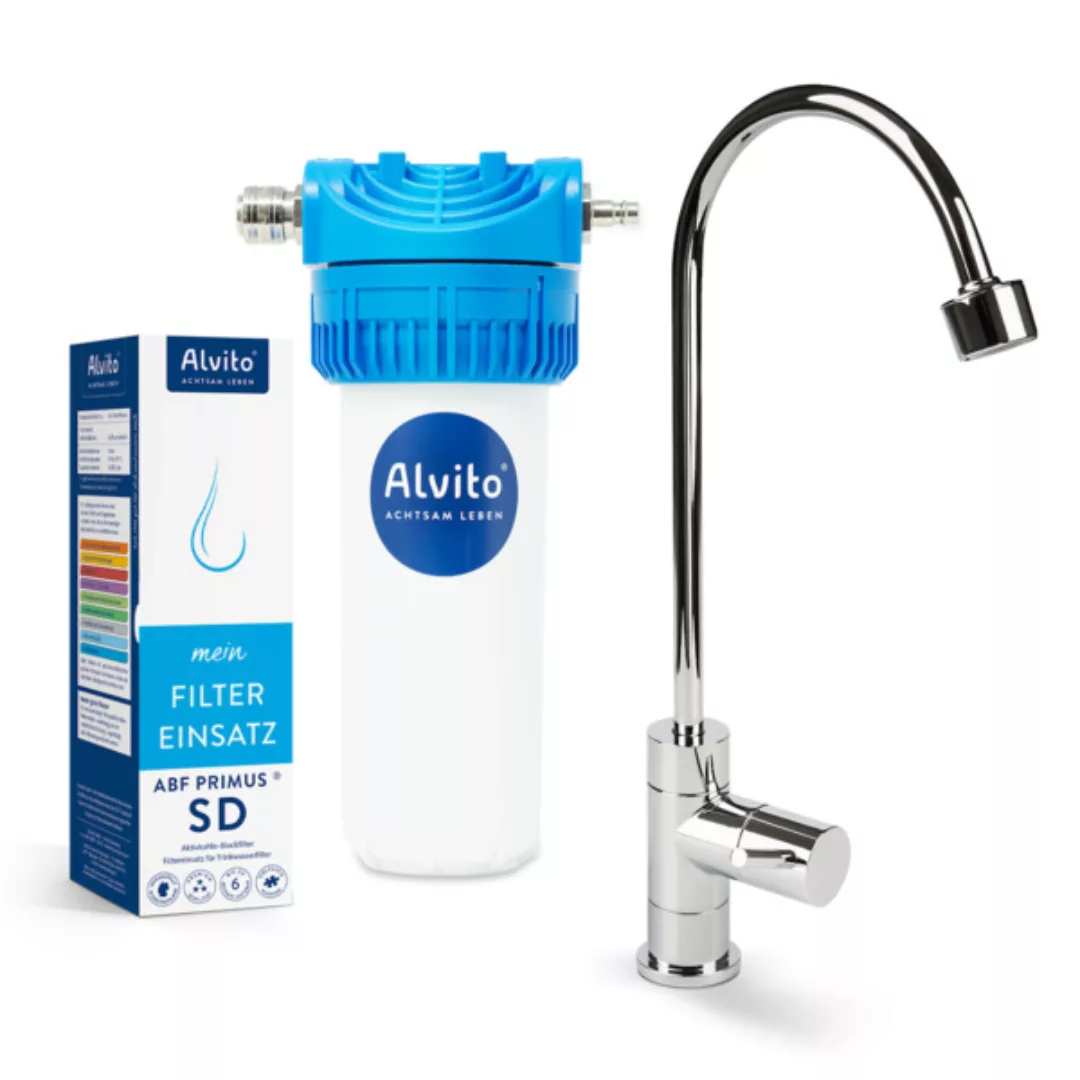 Alvito Wasserfilter Startset - Gutes Trinkwasser Für Die Ganze Familie günstig online kaufen