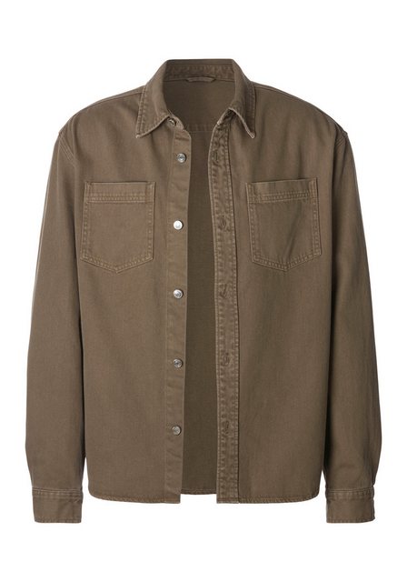 John Devin Hemdjacke, weites Overshirt aus Baumwolle, mit aufgesetzten Tasc günstig online kaufen