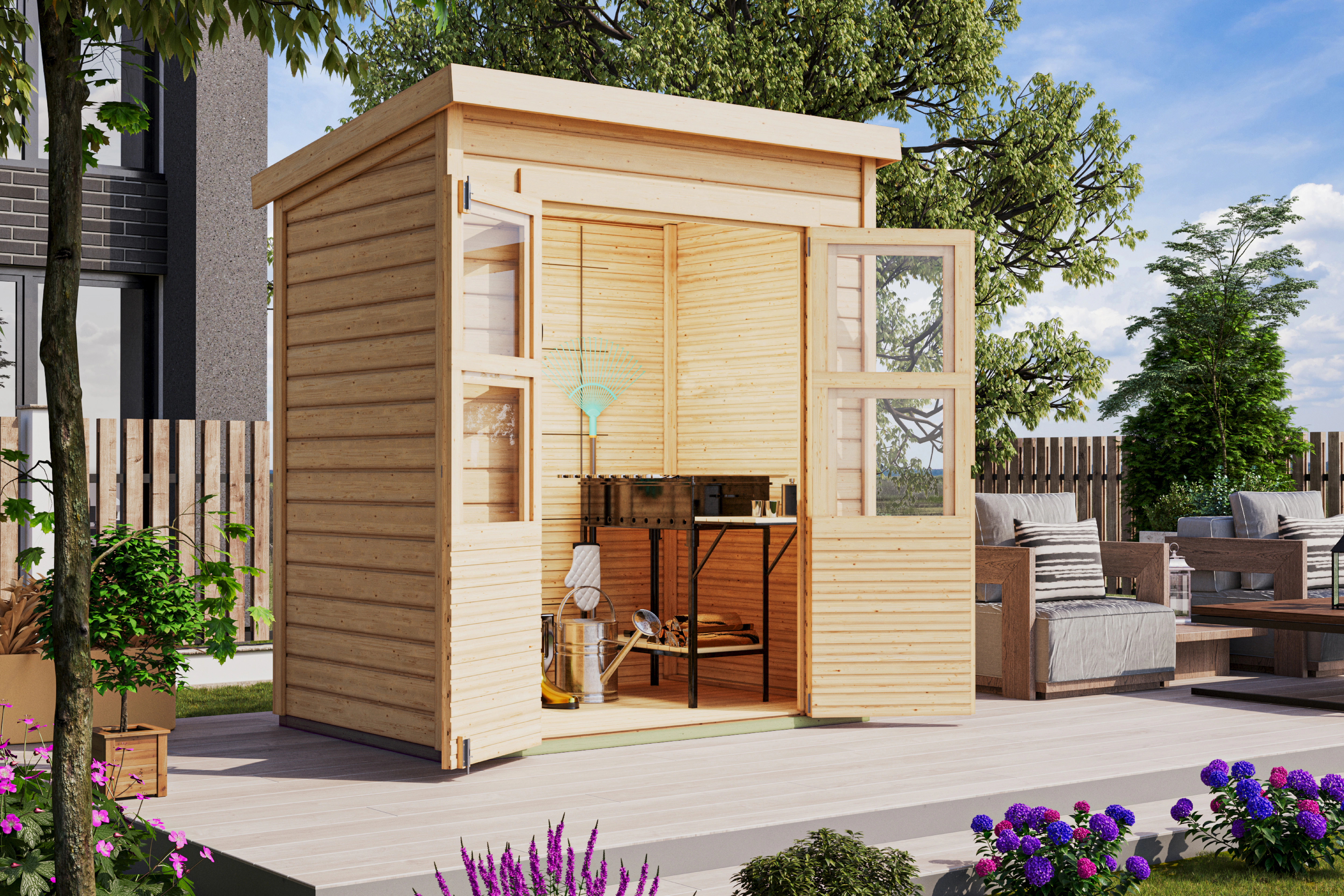Karibu Gartenhaus "Baggersee 1" günstig online kaufen