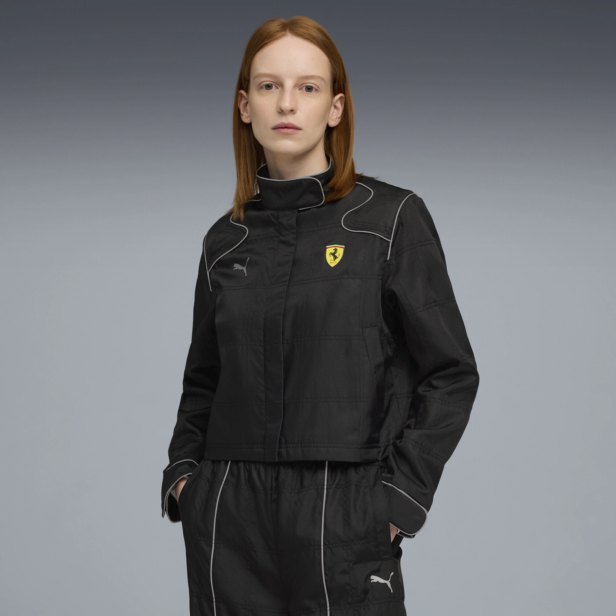 PUMA Bomberjacke "Scuderia Ferrari HP Premium Jacke Damen" günstig online kaufen