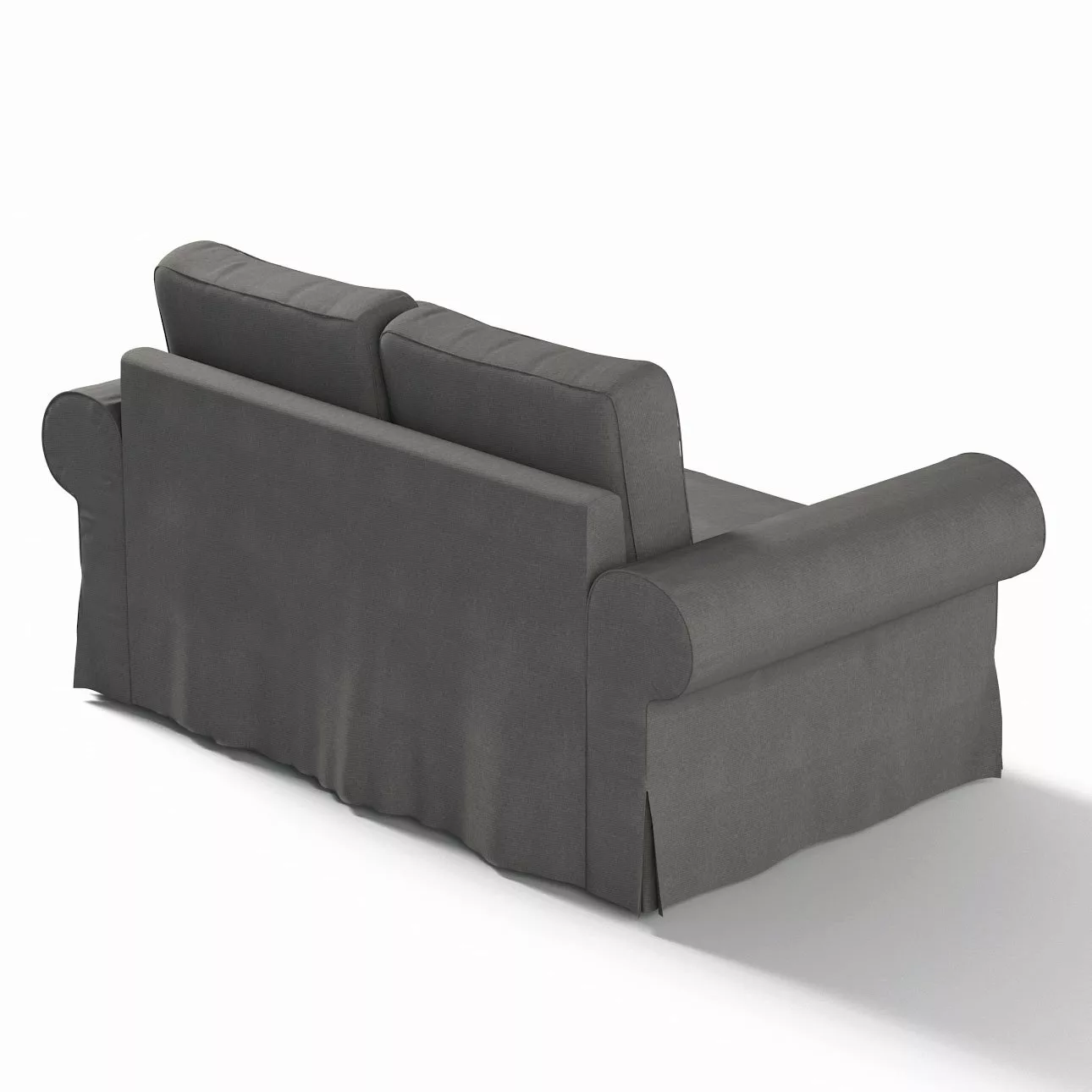 Bezug für Backabro 2-Sitzer Sofa ausklappbar, dunkelgrau, Bezug für Backabr günstig online kaufen