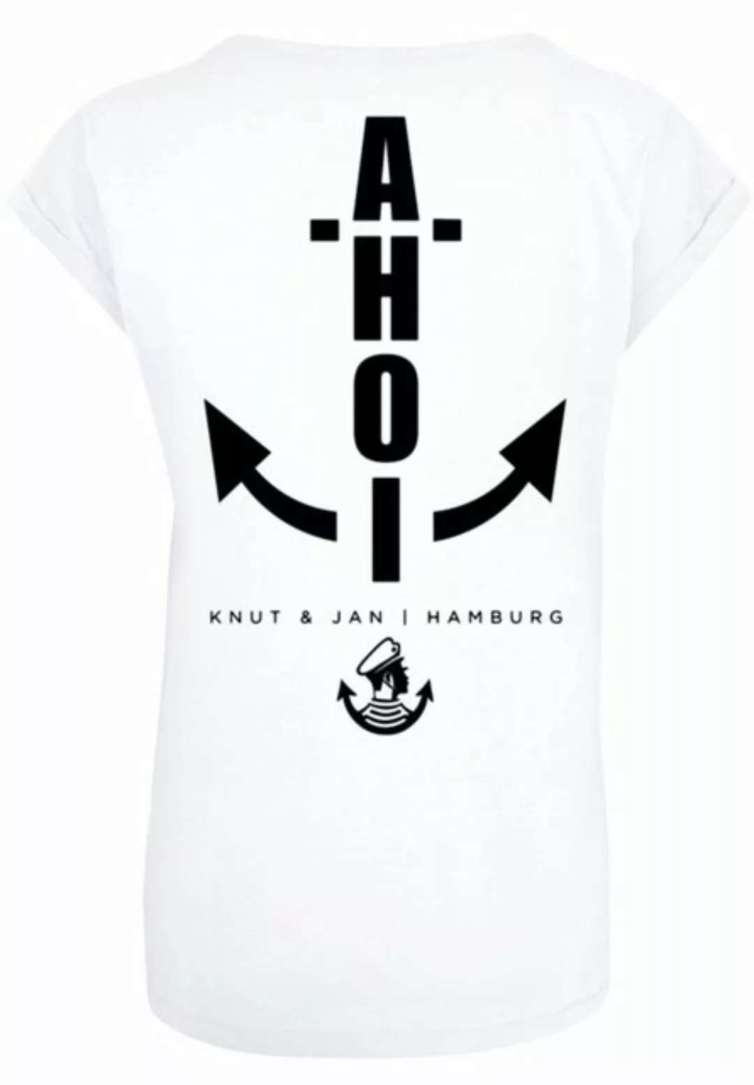 F4NT4STIC T-Shirt PLUS SIZE Ahoi Anker Knut & Jan Hamburg Print günstig online kaufen