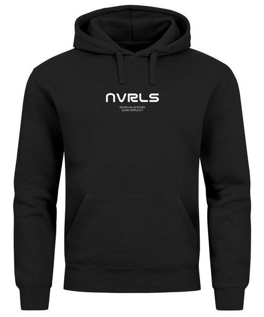 Neverless Hoodie Hoodie Herren Print Spruch Logo Aufdruck Kapuzen-Pullover günstig online kaufen